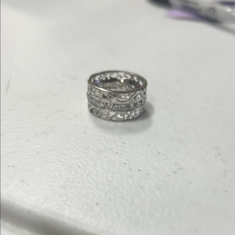Montana Silversmiths Silver Filigree Crystal Band